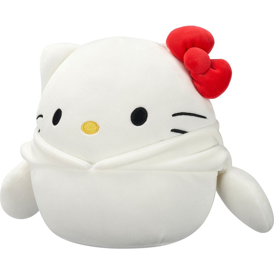 Мягкая игрушка Squishmallows Hello Kitty Хелоу Китти в образе Синнаморолл 20 см (SQSN00389) - фото 6