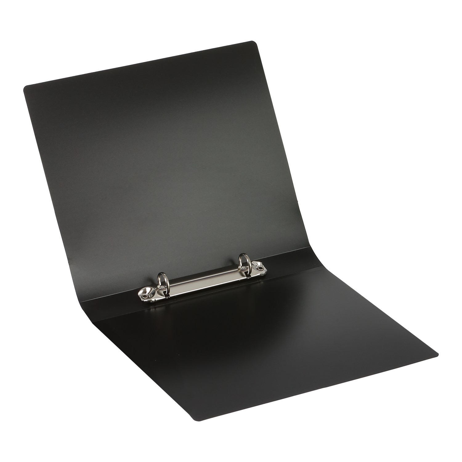 Папка пластиковая А5 Buromax Professional 2 R-образных кольца в ассортименте черная (BM.3168-01) - фото 2