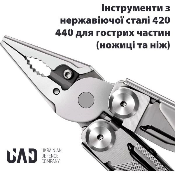 Мультитул UAD MasterGear професійний 17 інструментів чорний (UAD-00B) - фото 5