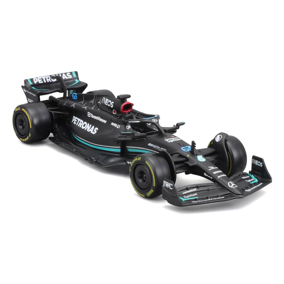 Автомодель Bburago Mercedes-AMG F1 W14 E Performance 2023, 1:43 в ассортименте (18-38080) - фото 9