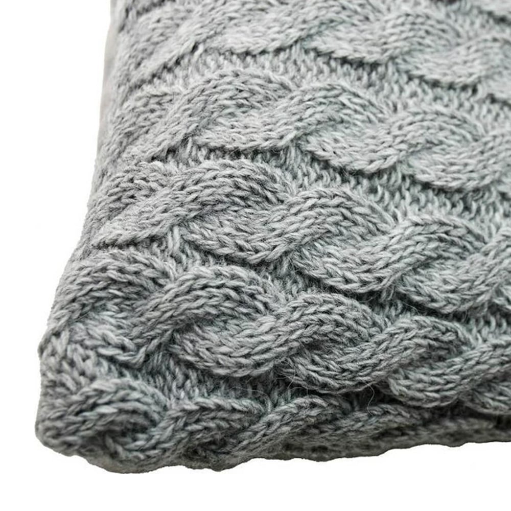 Подушка декоративна Прованс Коси, 33х33 см, сірий (27425) - фото 2