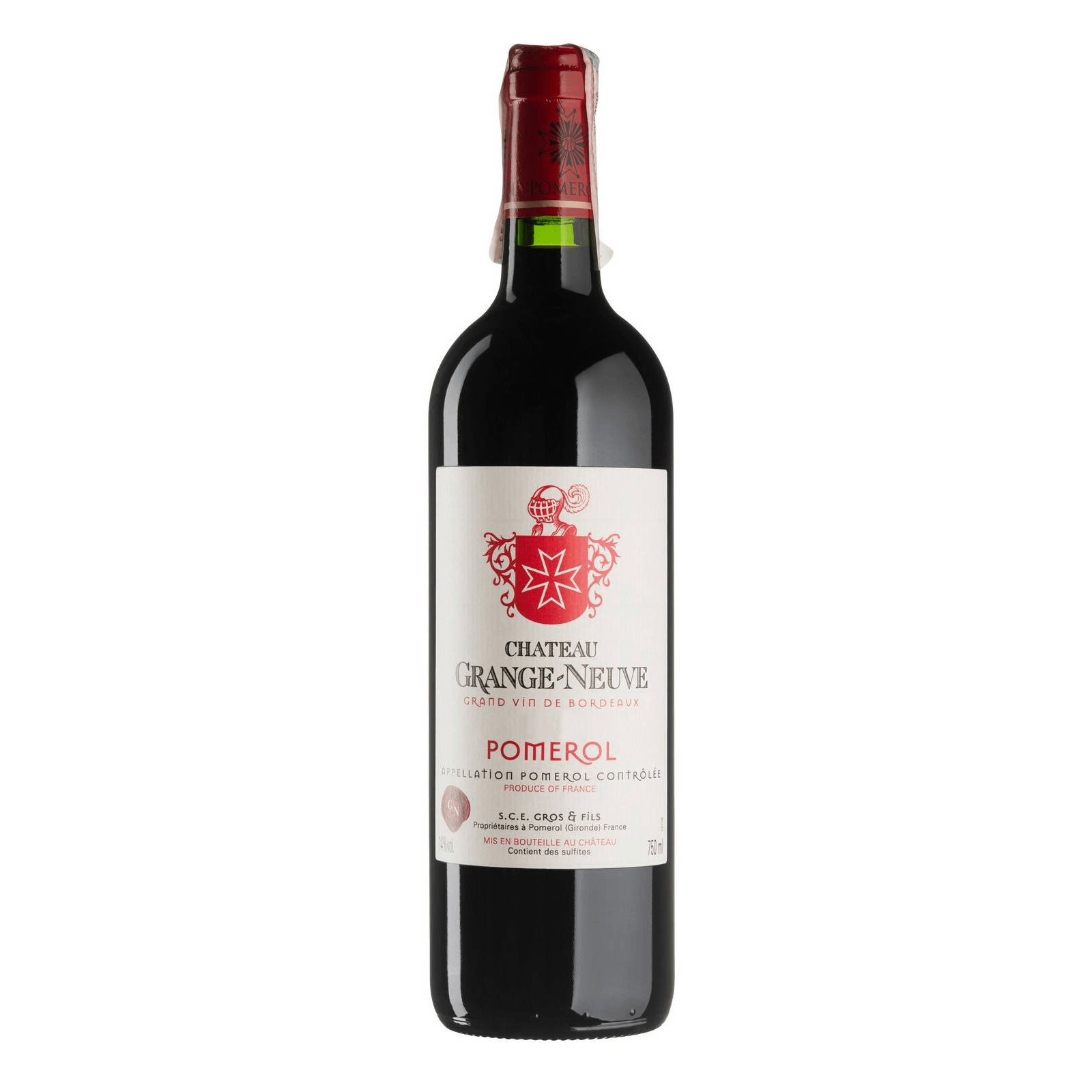 Вино Chateau Grange-Neuve, червоне, сухе, 0,75 л - фото 1