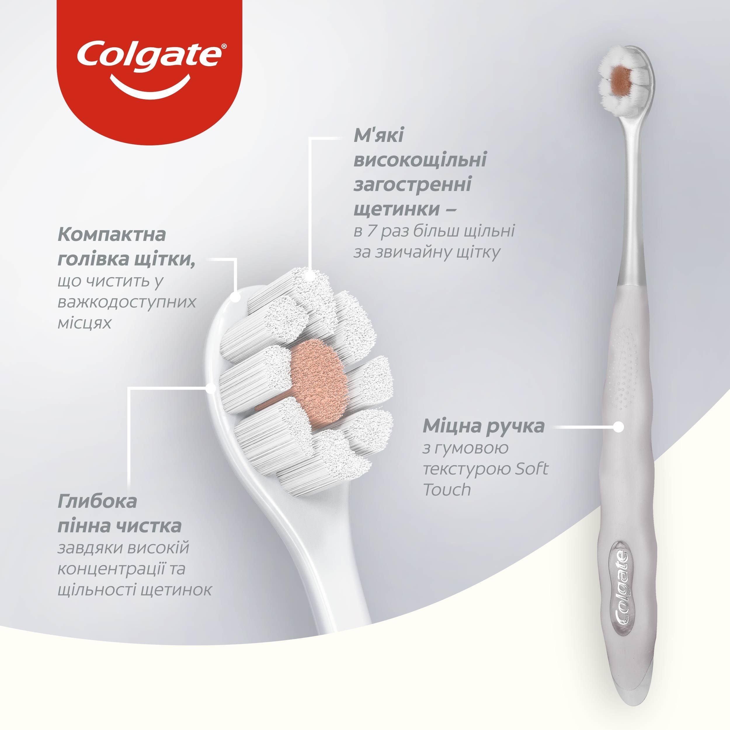Зубна щітка Colgate 3D Density помаранчева - фото 2