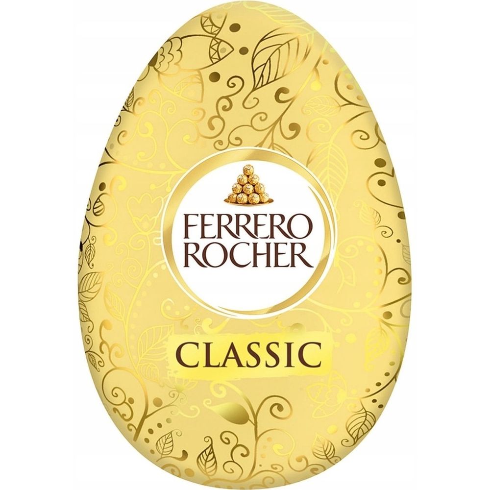 Яйце Ferrero Rocher з молочного шоколаду з фундуком 100 г - фото 1