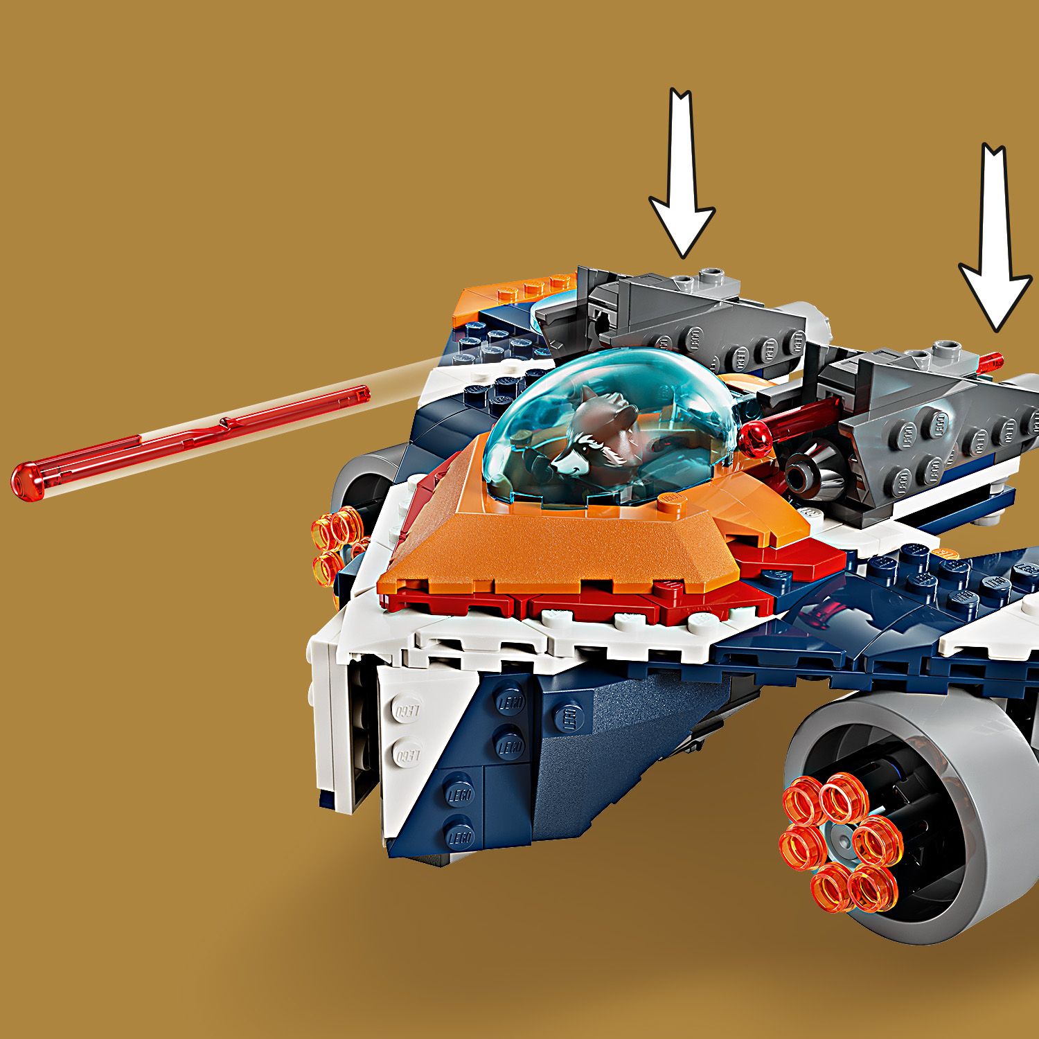 Конструктор LEGO Super Heroes Marvel Warbird Ракеты vs Ронан 290 деталей (76278) - фото 8