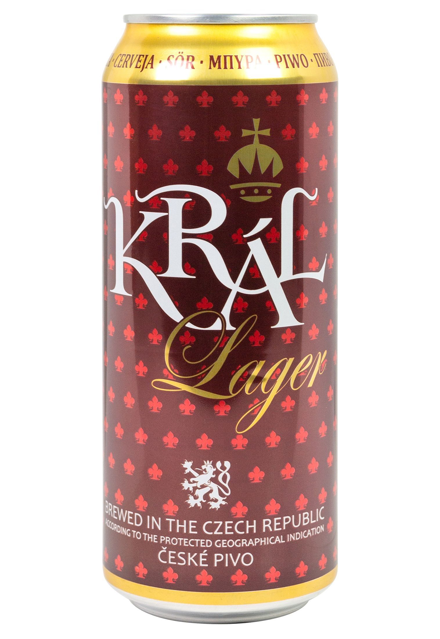Пиво Kral Lager світле, 4.6%, з/б, 0.5 л - фото 1