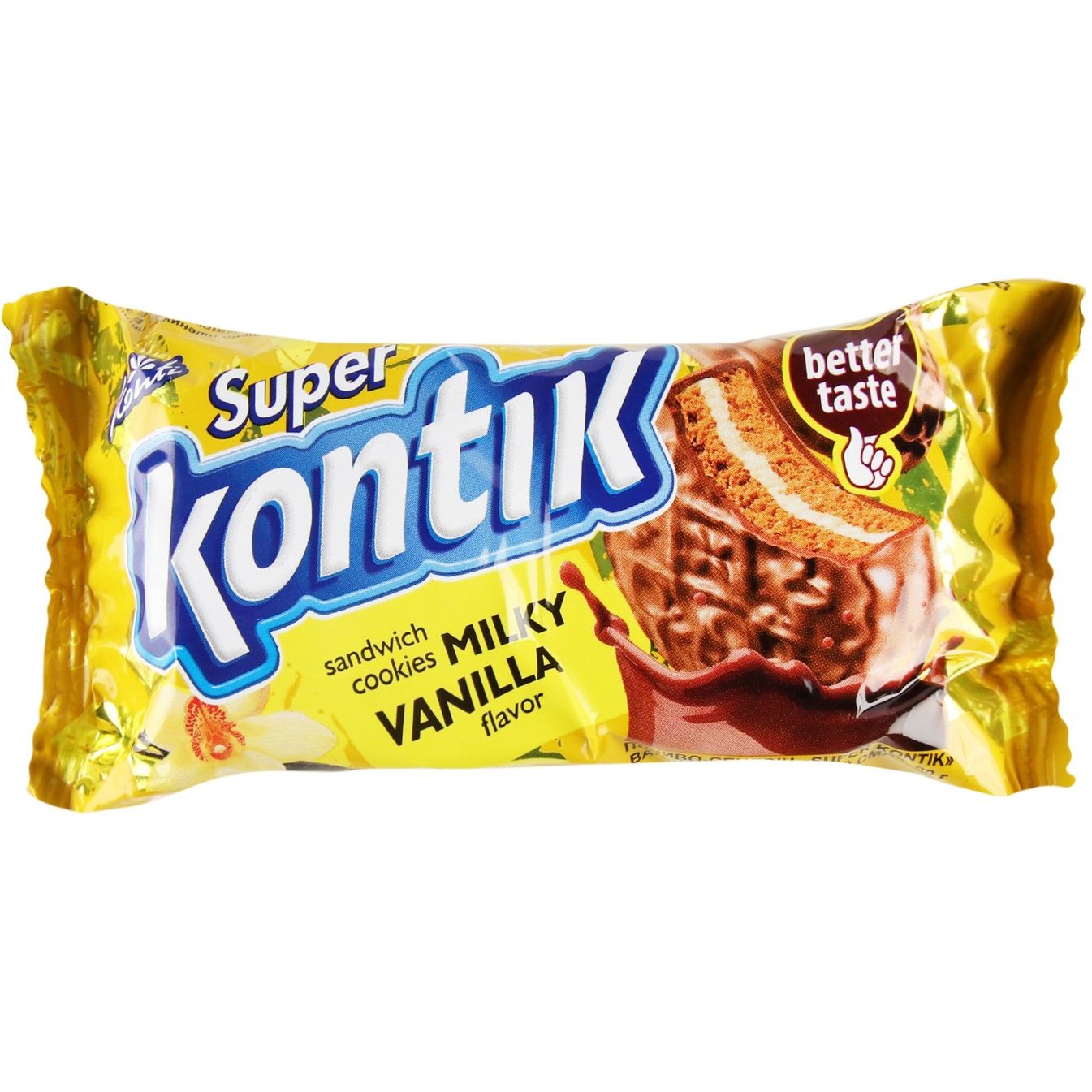 Печенье Konti Super Kontik с молочно-ванильным вкусом 90 г (920606) - фото 1