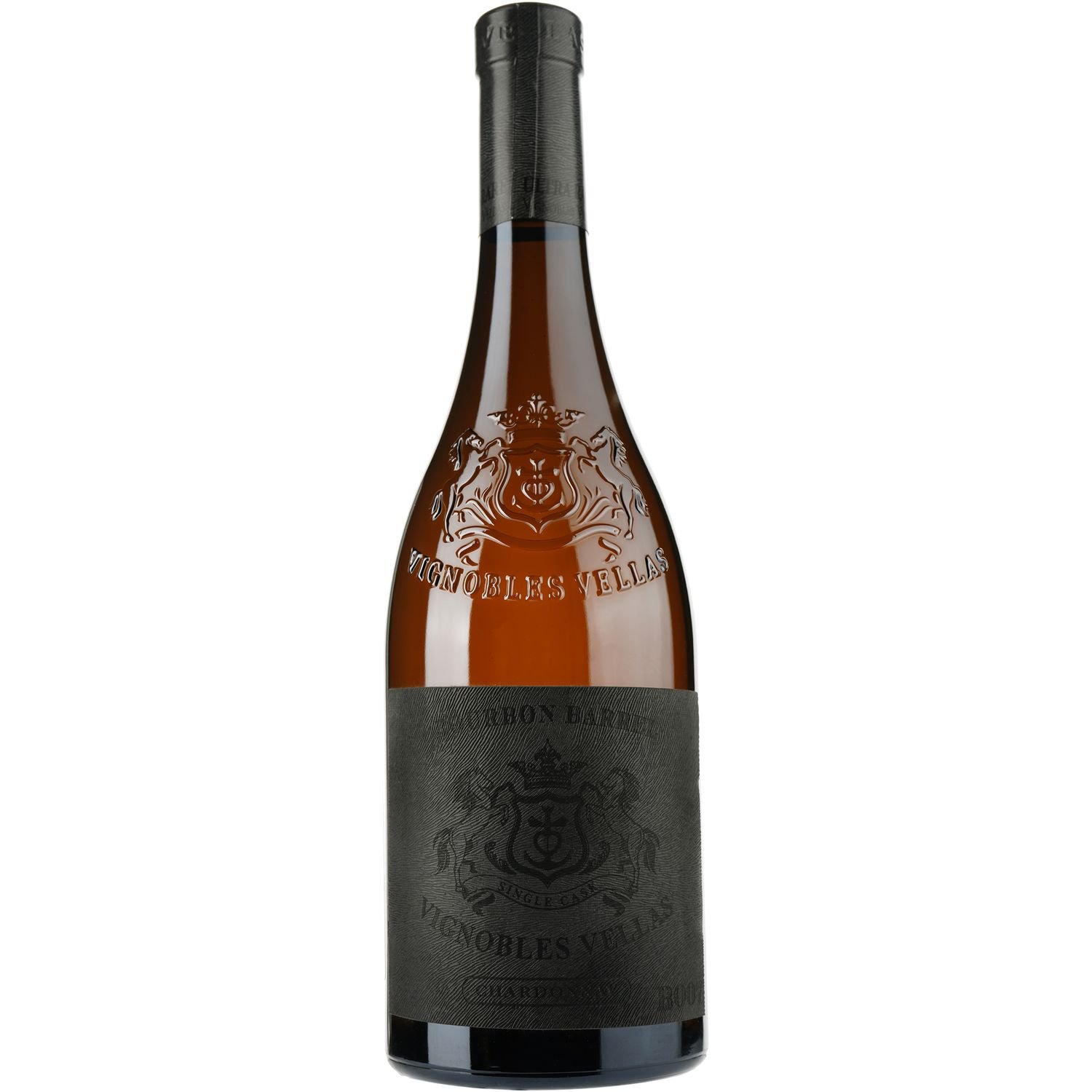 Вино Vignobles Vellas Bourbon Barrel Chardonnay Pays D'Oc IGP белое сухое 0.75 л - фото 1