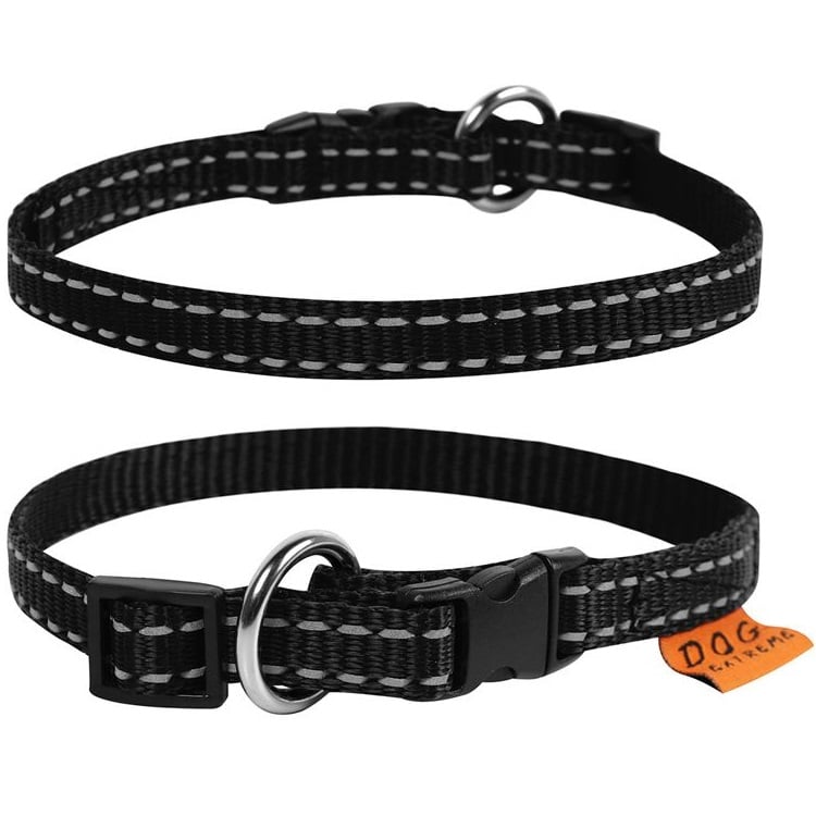 Ошейник для собак Dog Extremе, нейлоновый, регулируемый, 23-35х1,5 см, черный - фото 3