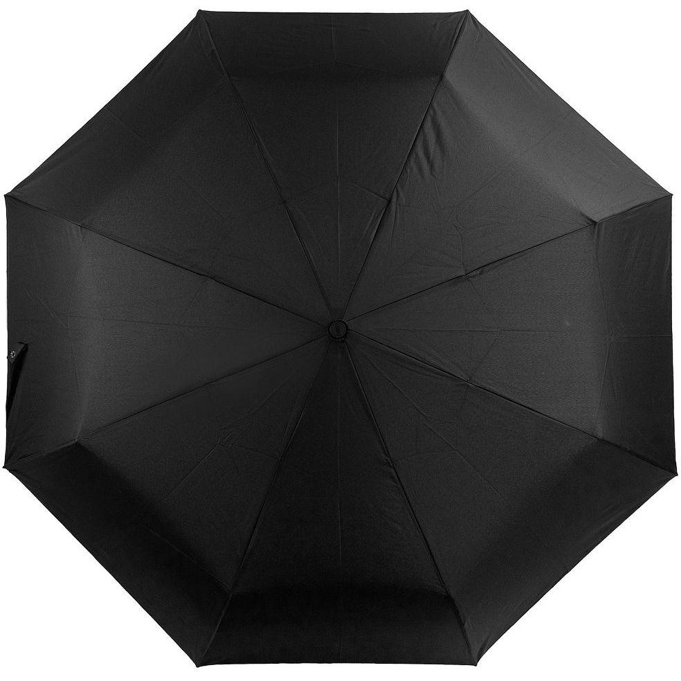 Мужской складной зонтик полный автомат Lamberti 104 см черный - фото 1