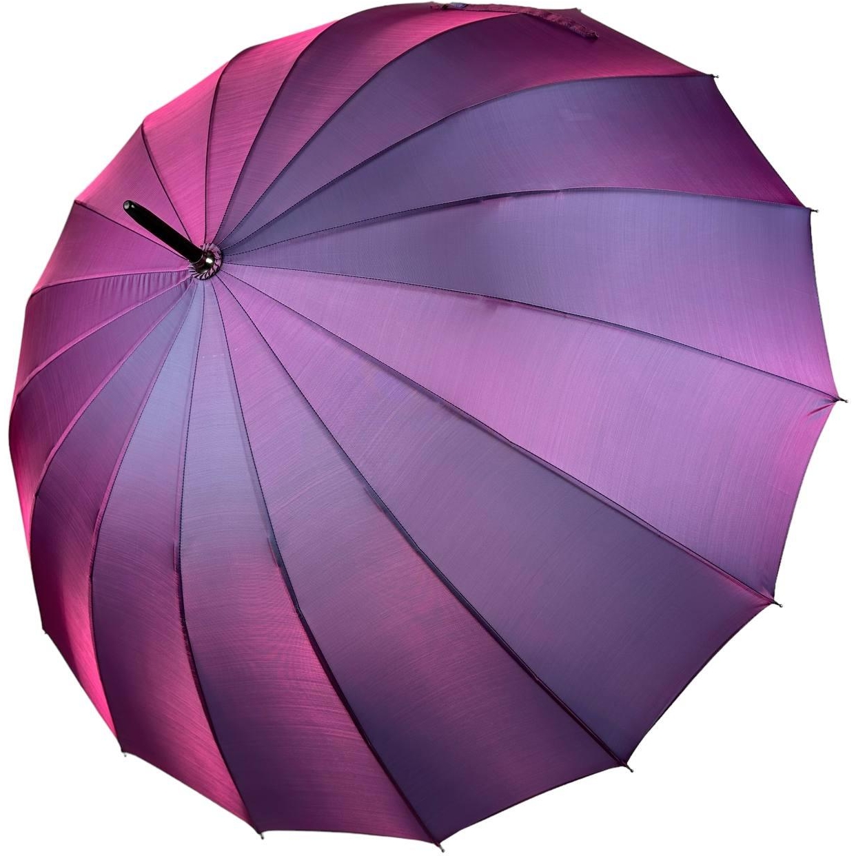Жіноча парасолька-палиця напівавтомат Toprain 102 см фіолетова - фото 1