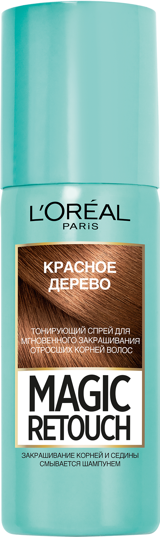 Тонувальний спрей для волосся L'Oreal Paris Magic Retouch, відтінок 06 (червоне дерево), 75 мл - фото 1