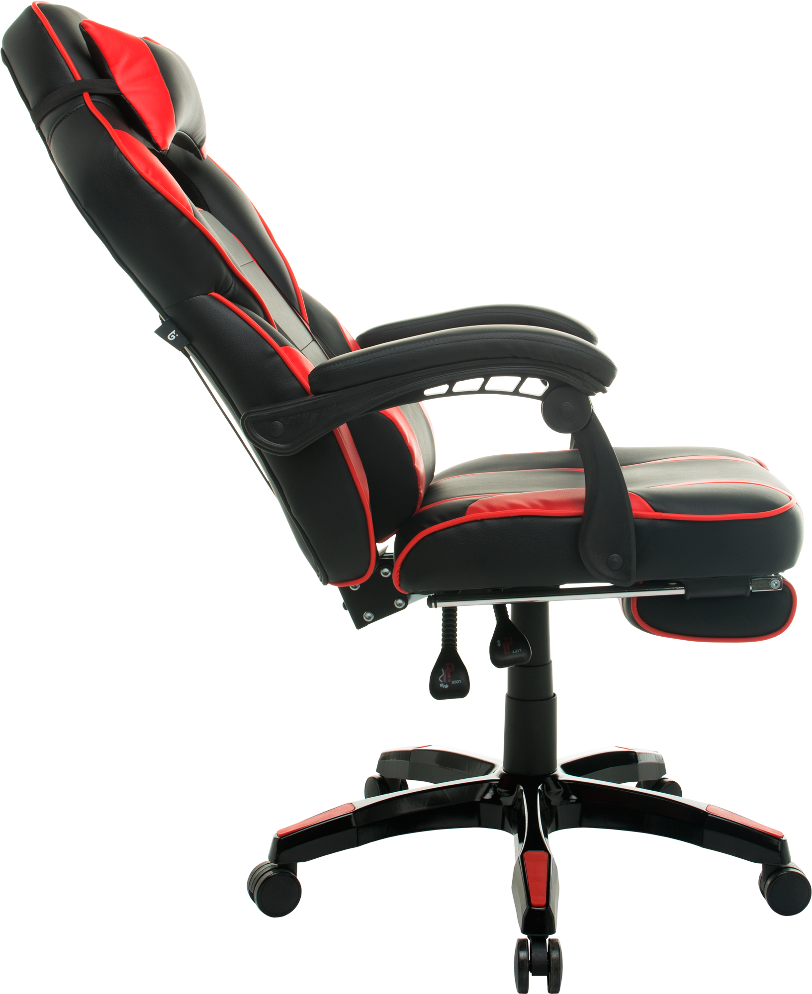 Геймерское кресло GT Racer черное с красным (X-2749-1 Black/Red) - фото 5