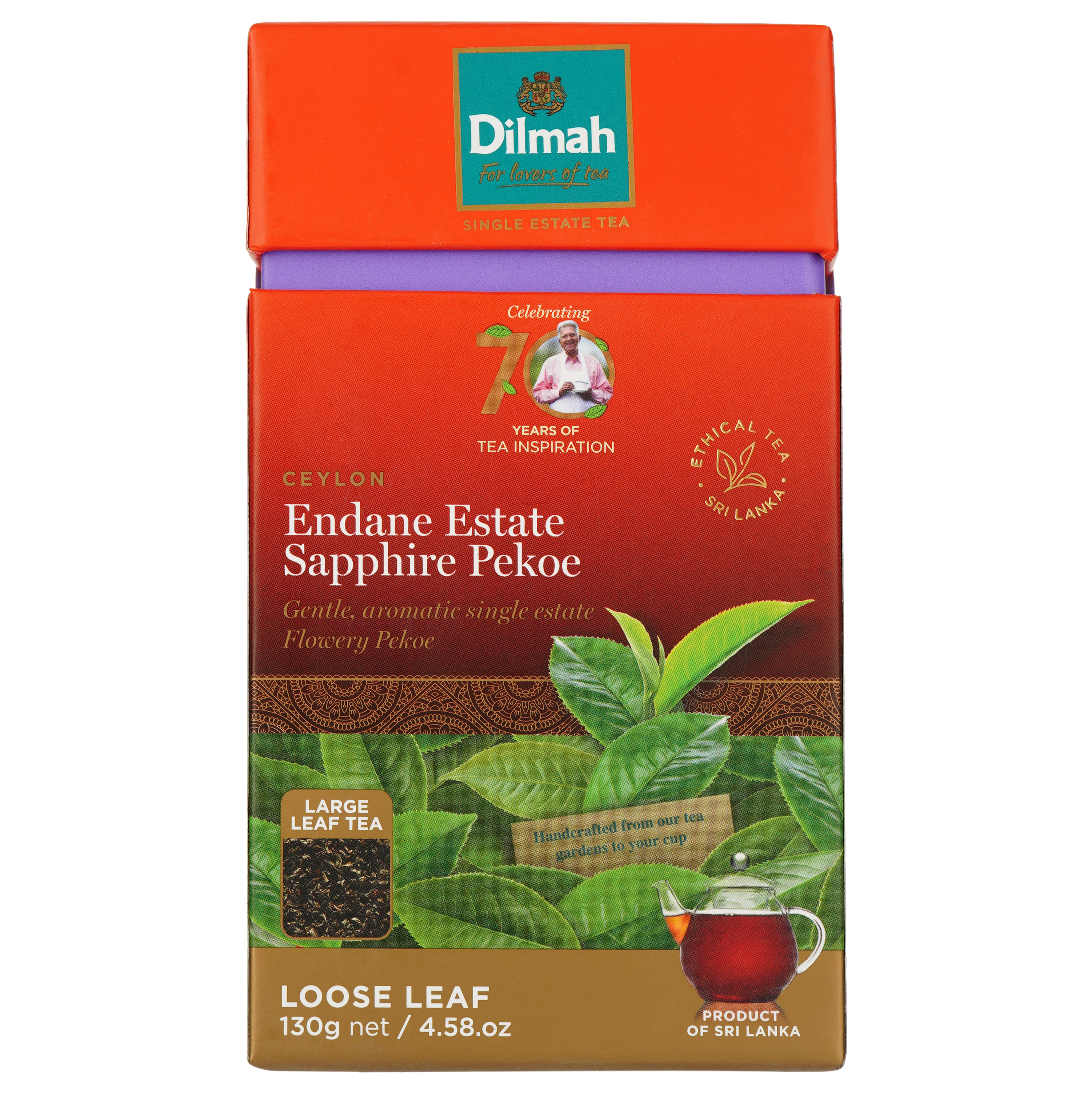 Чай черный Dilmah Endane Estate Sapphire Pekoe, 130 г (879529) - фото 1