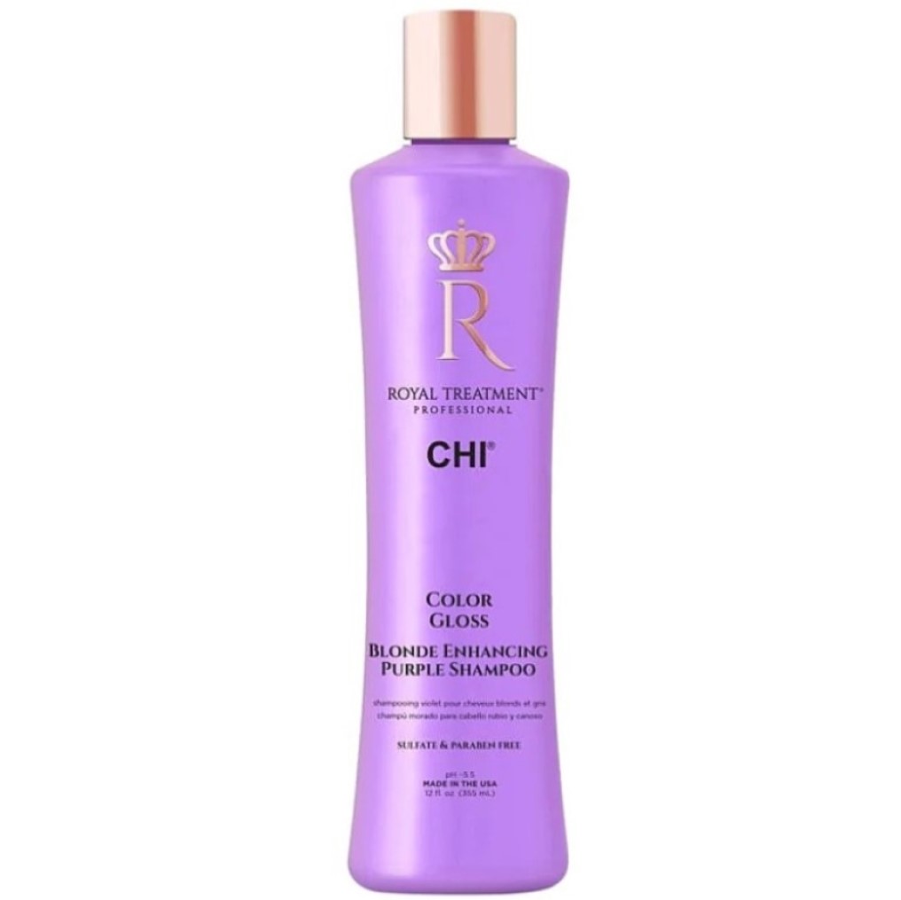 Шампунь для нейтрализации желтизны волос CHI Royal Treatment Color Gloss Blonde Enhancing Purple Shampoo 355 мл - фото 1
