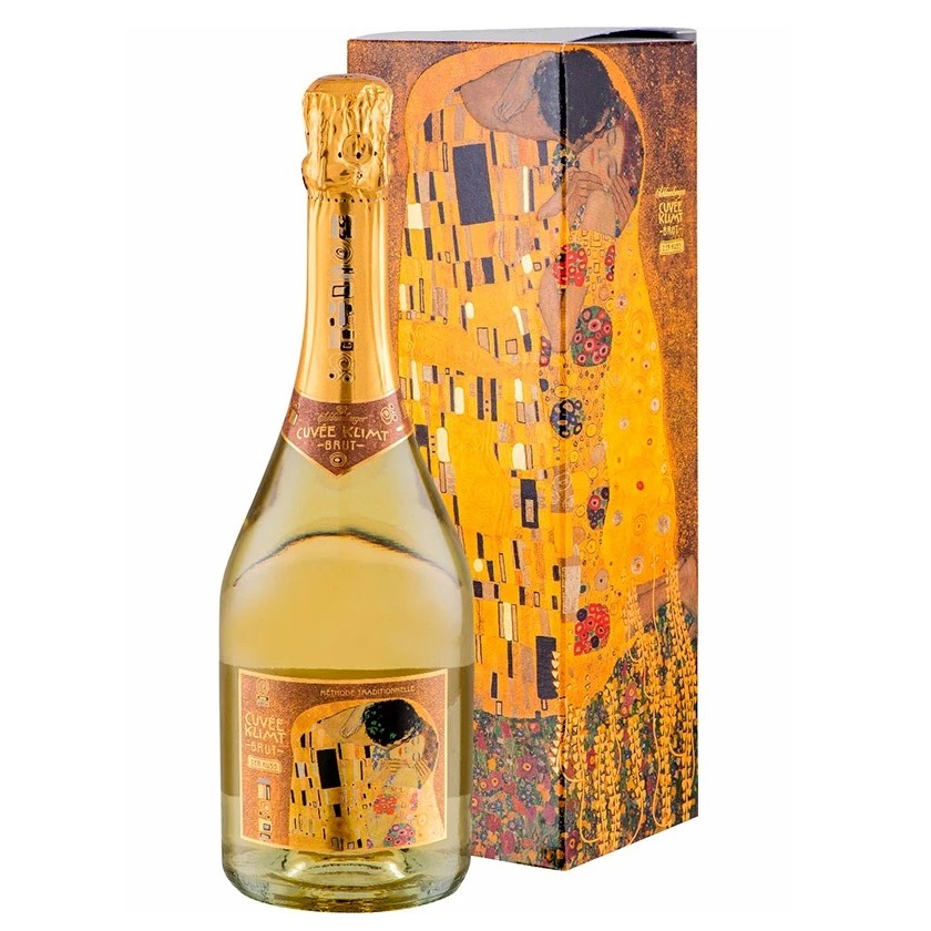 Ігристе вино Schlumberger Cuvee Klimt, біле, брют, 11,5%, 0,75 л - фото 1