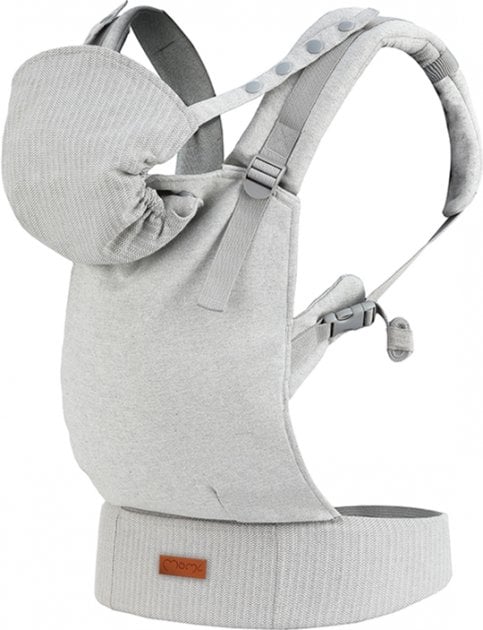 Рюкзак-кенгуру MoMi Collete Grey Linen, сірий (NOSI00003) - фото 1