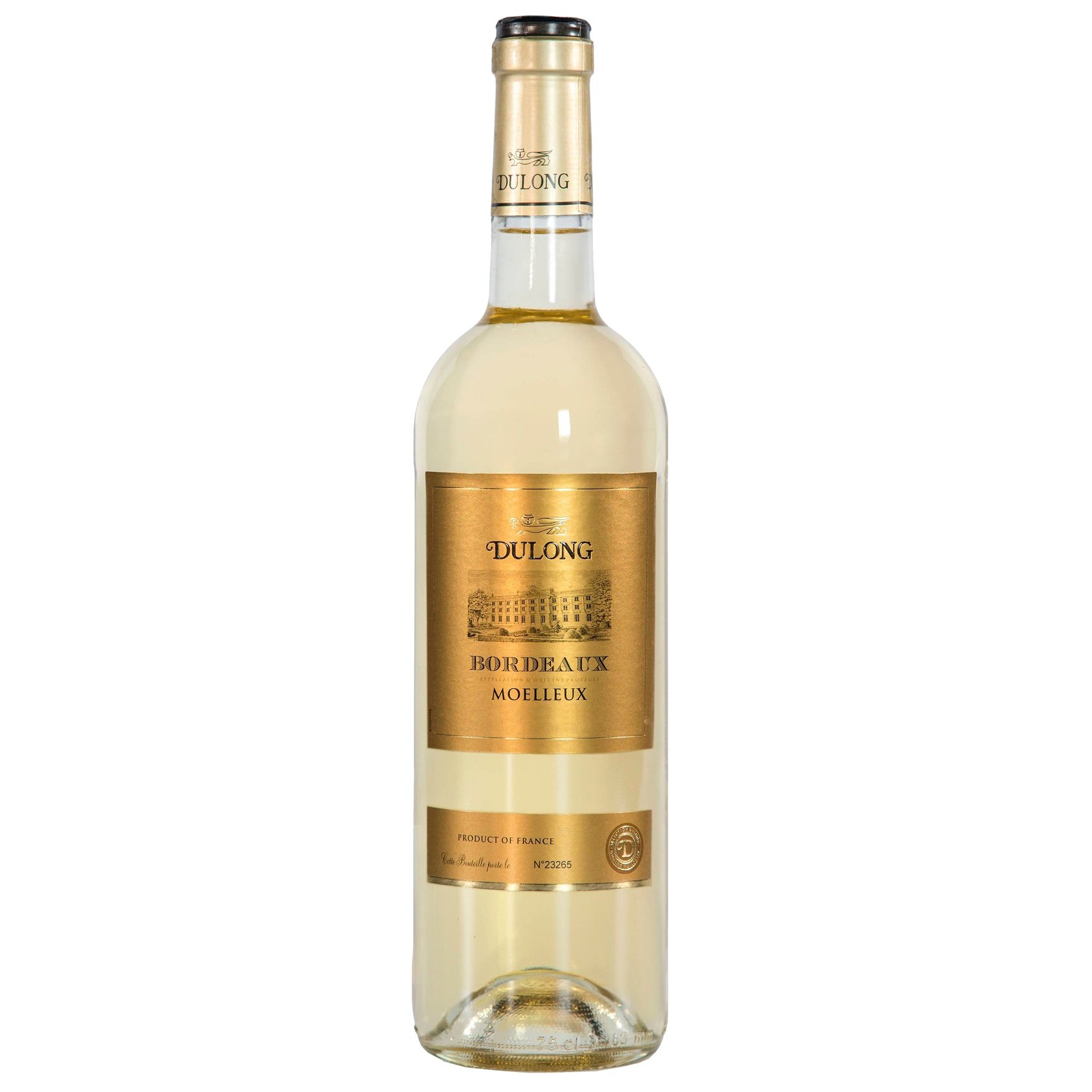 Вино Dulong Bordeaux Moelleux, біле, напівсолодке, 11%, 0,75 л - фото 1