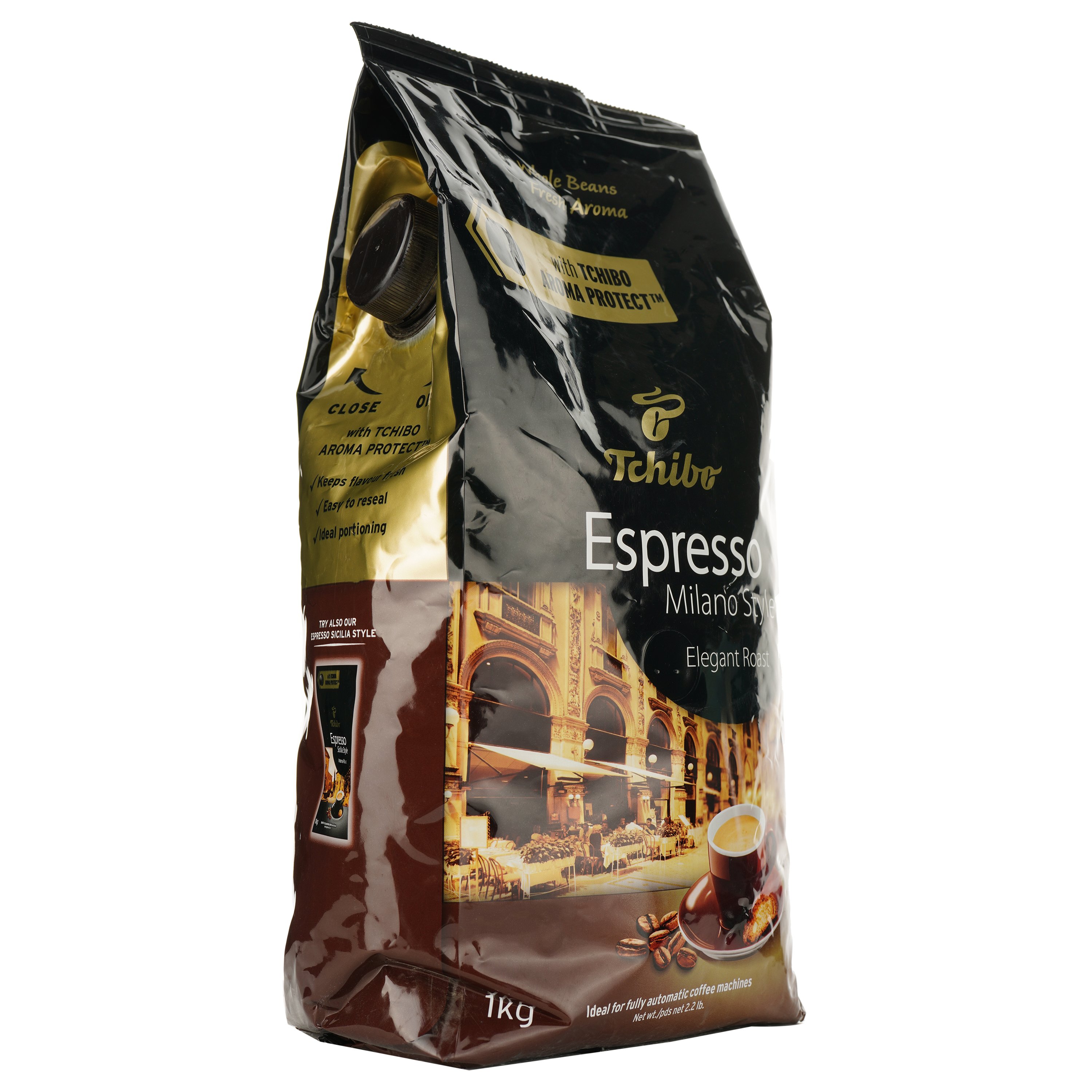Кофе в зернах Tchibo Espresso Milano Style, 1 кг (858662) - фото 2