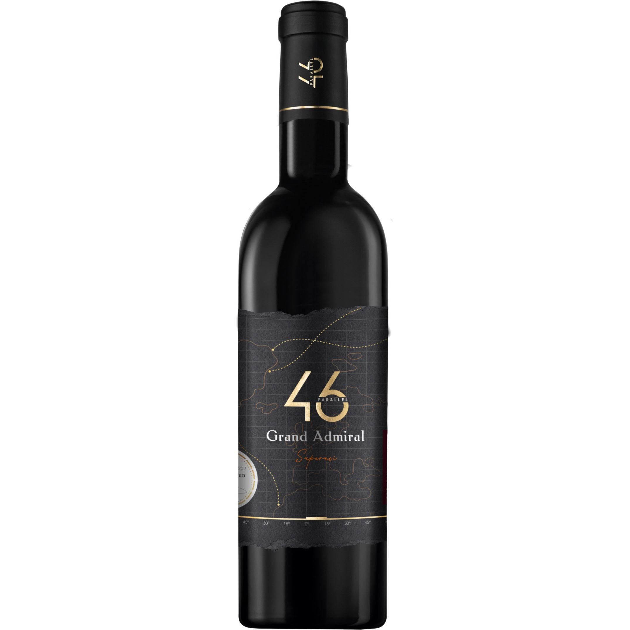 Вино 46 Parallel Grand Admiral Saperavi, красное, сухое, 0,375 л - фото 1