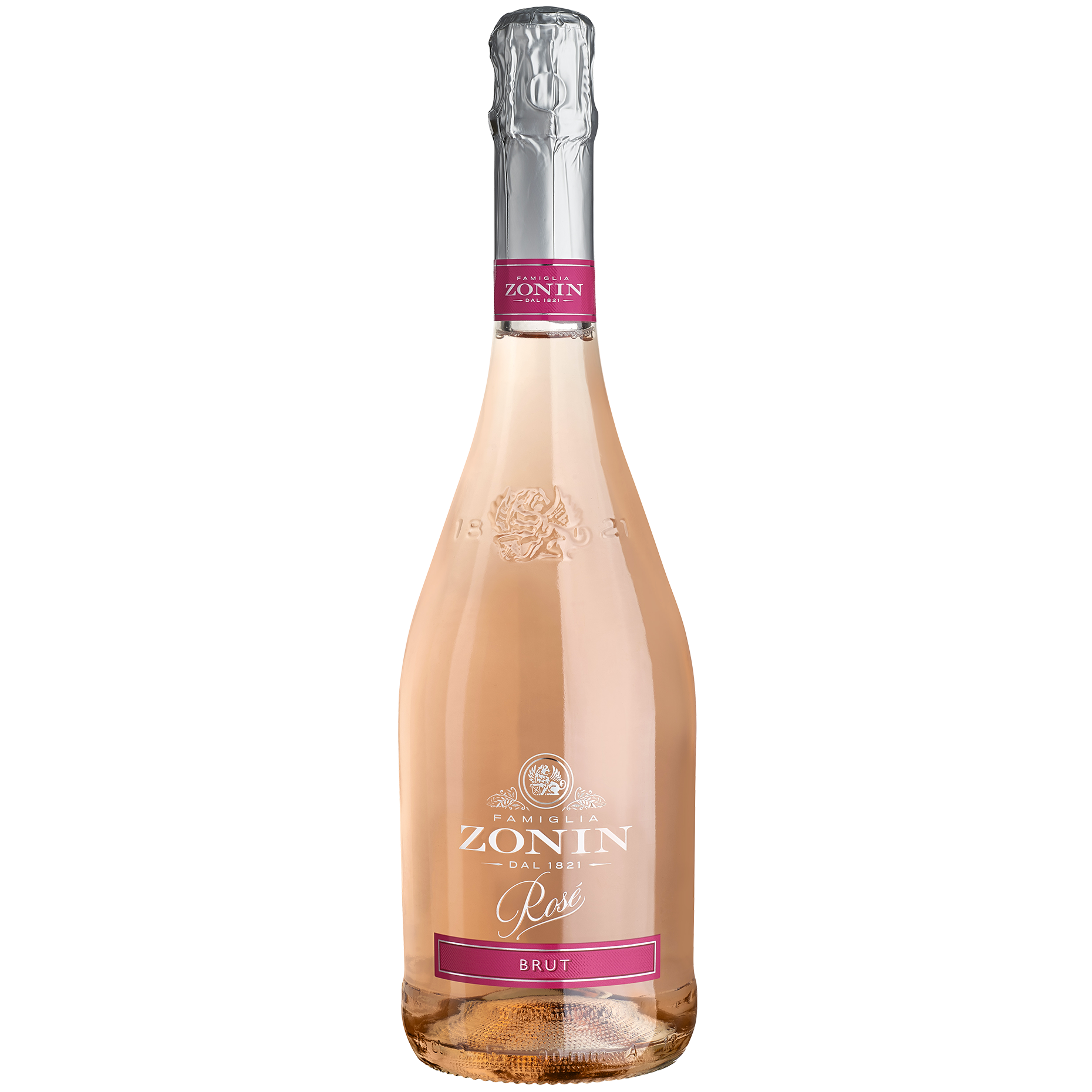 Вино игристое Zonin Rose Brut, розовое, 11%, 0,75 л - фото 1