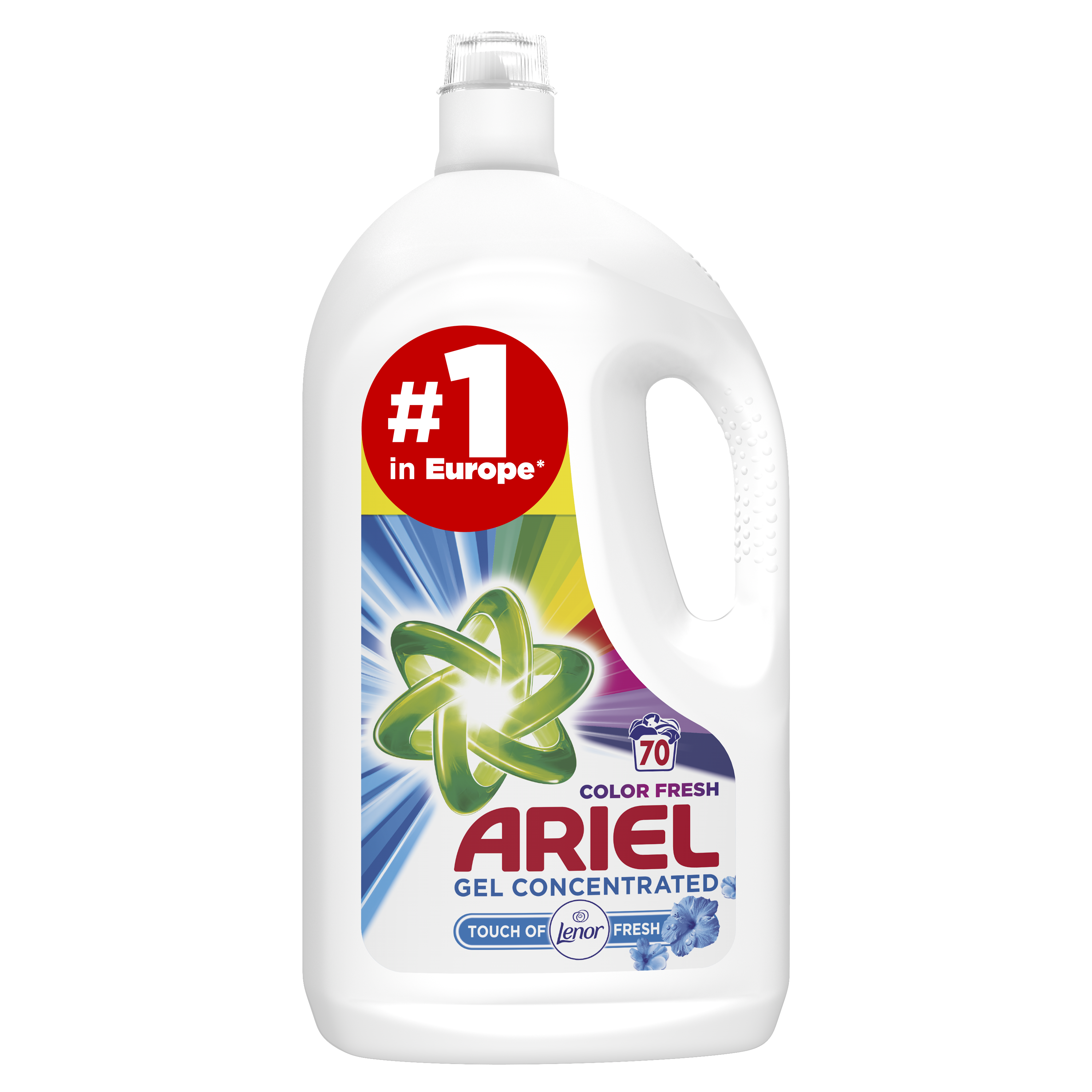 Жидкий стиральный порошок Ariel Touch of Lenor Fresh, для белых и цветных тканей, 3,85 л - фото 1