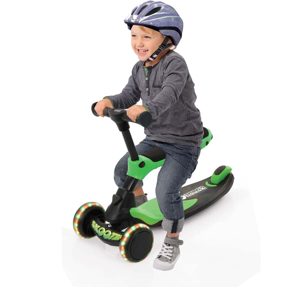 Самокат-велобег Hauck Skootie Neon Green, зеленый (85205-1) - фото 6
