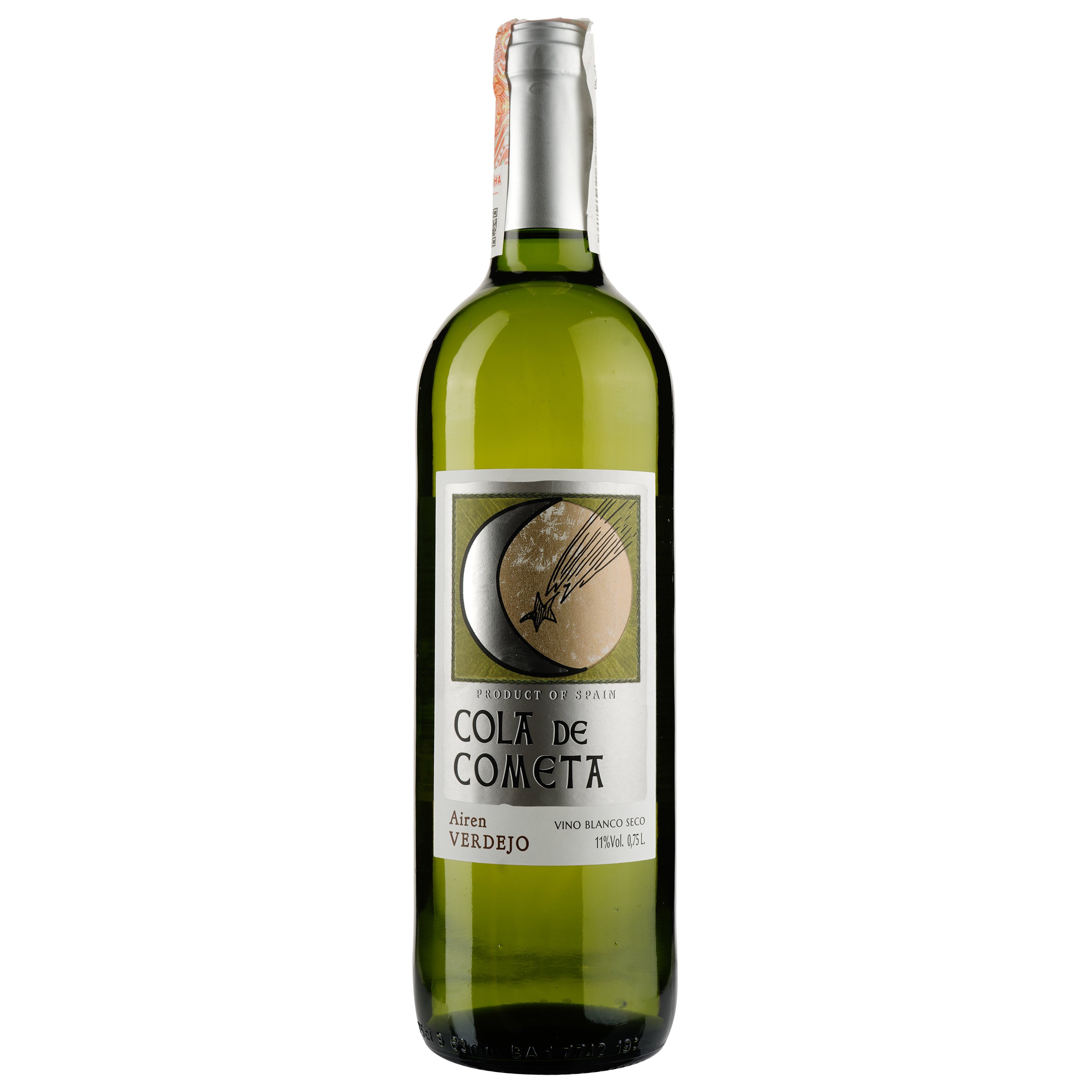 Вино Cola De Cometa Airen Verdejo, біле, сухе, 11%, 0,75 л - фото 1