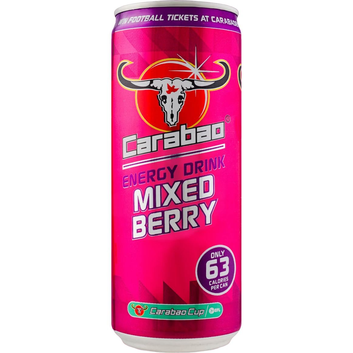 Энергетический безалкогольный напиток Carabao Mixed Berry 330 мл - фото 1