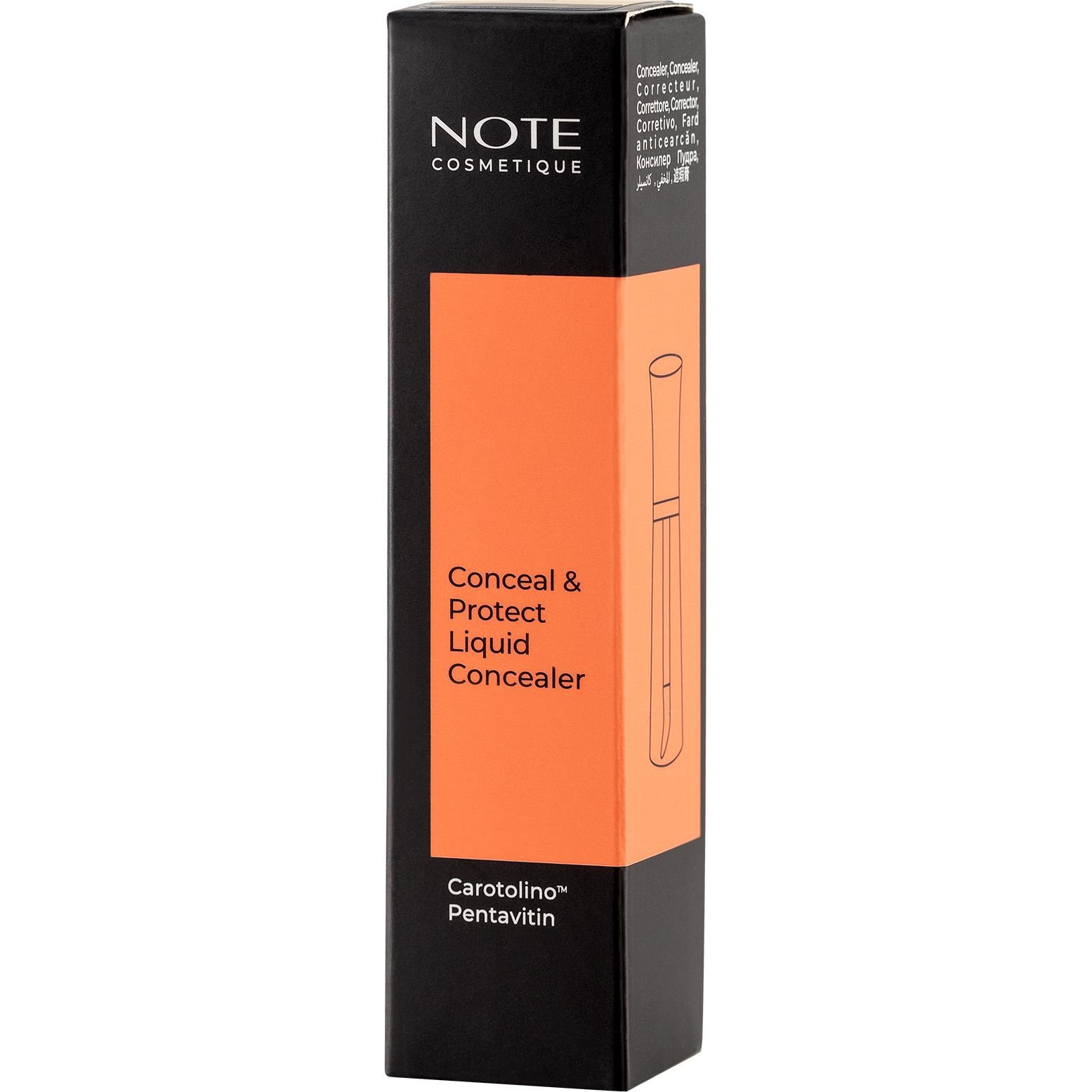Рідкий консилер Note Cosmetique Conceal & Protect Liquid Concealer відтінок 01 (Light Sand) 4.5 мл - фото 6