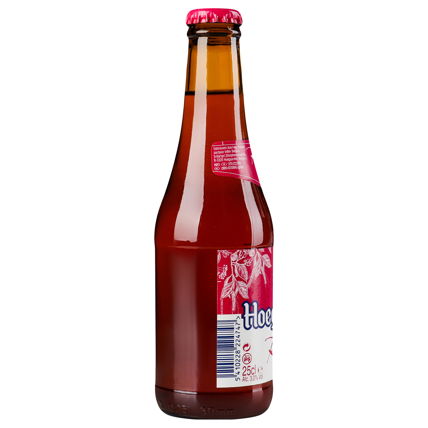 Пиво Hoegaarden Rosee, белое, нефильтрованное, 3%, 0,25 л (682290) - фото 2