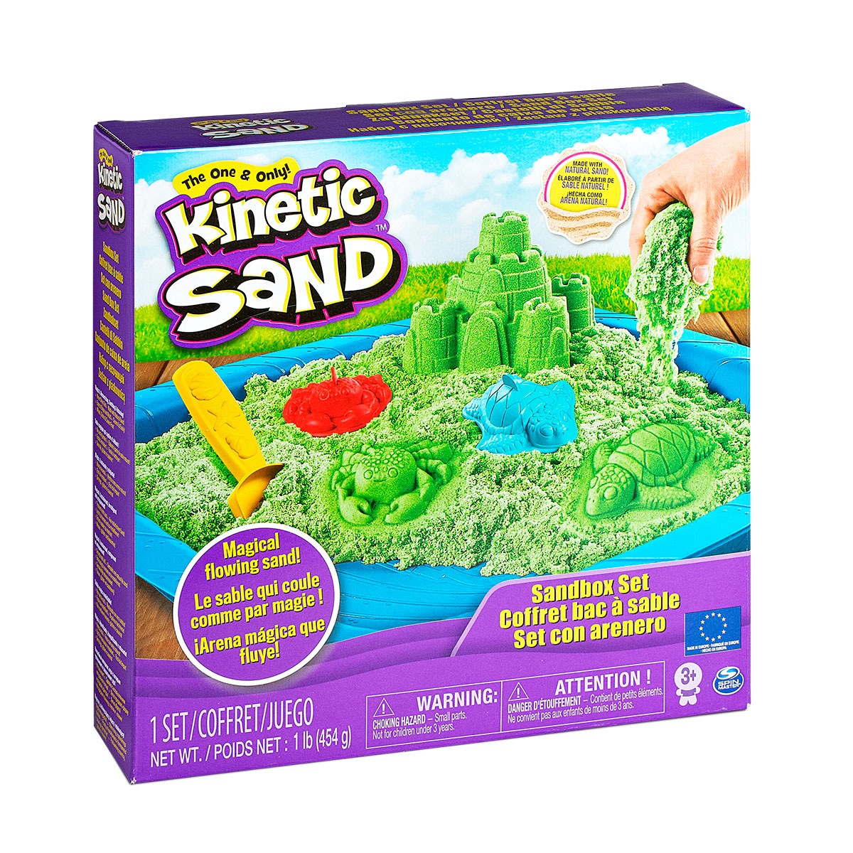 Набор песка для детского творчества Wacky-Tivities Kinetic Sand, зеленый, 454 г (71402G) - фото 8