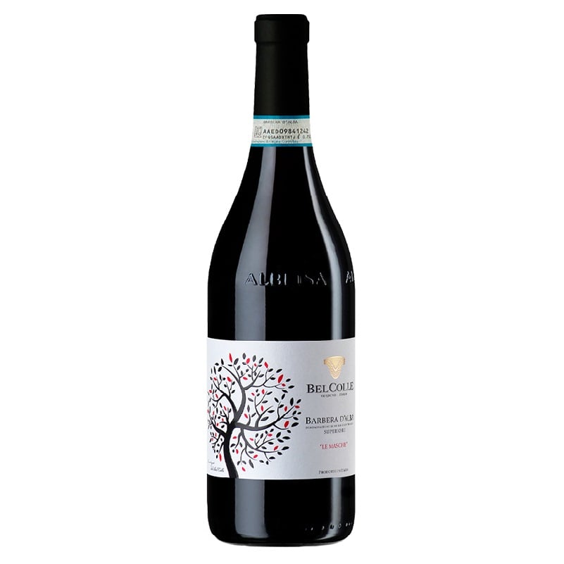 Вино Bel Colle Barbera d'Alba DOC, красное, сухое, 15%, 0,75 л - фото 1