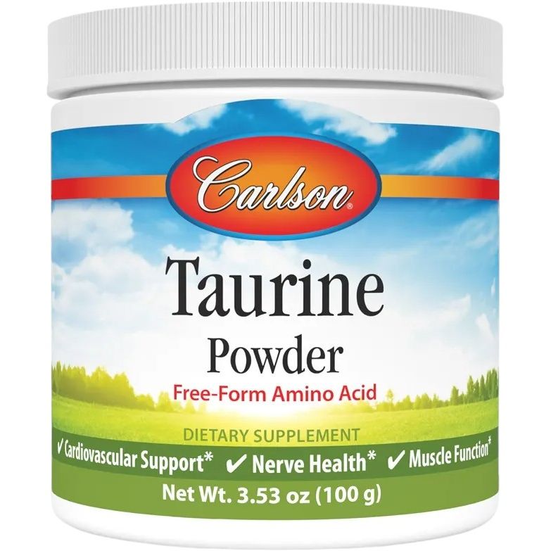 Таурін Carlson Taurine Amino Acid Powder у порошку 100 г - фото 1