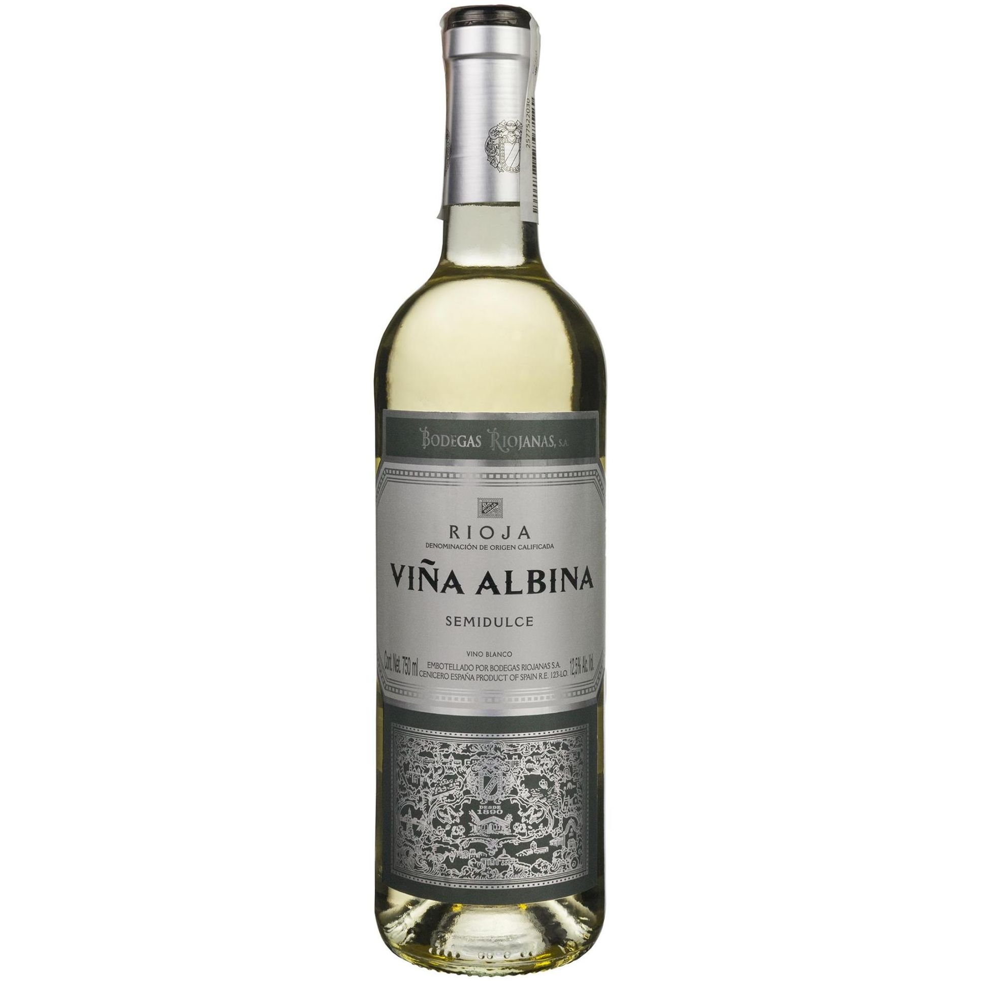 Вино Vina Albina Semidulce белое полусладкое 0.75 л - фото 1