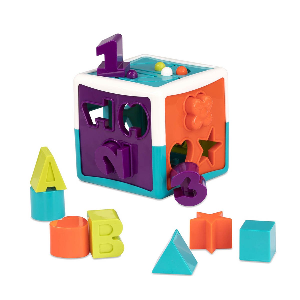 Іграшка-сортер Battat Lite Розумний куб, 12 форм (BT2577Z) - фото 4