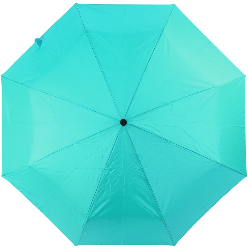 Жіноча складана парасолька механічна Happy Rain 96 см бірюзова - фото 1
