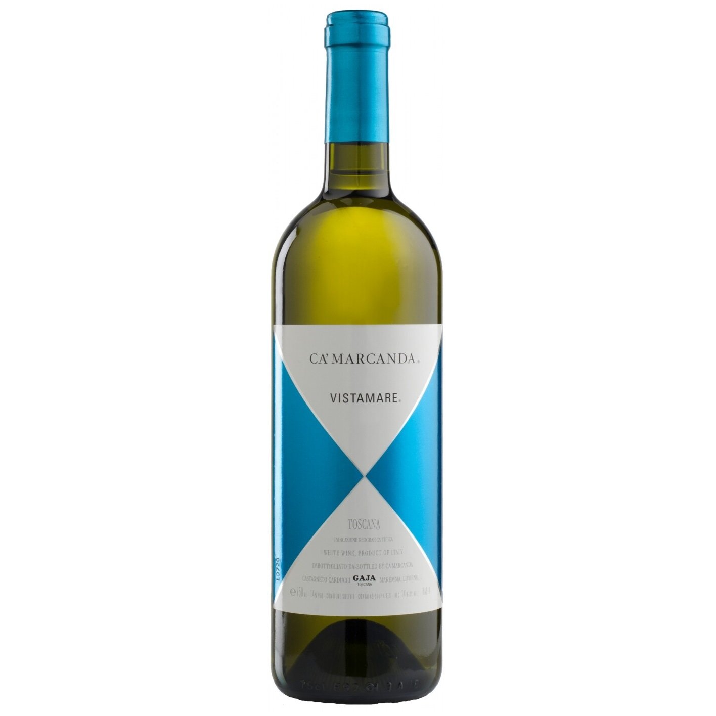 Вино Ca' Marcanda Vistamare 2018, белое, сухое, 0,75 л (45642) - фото 1