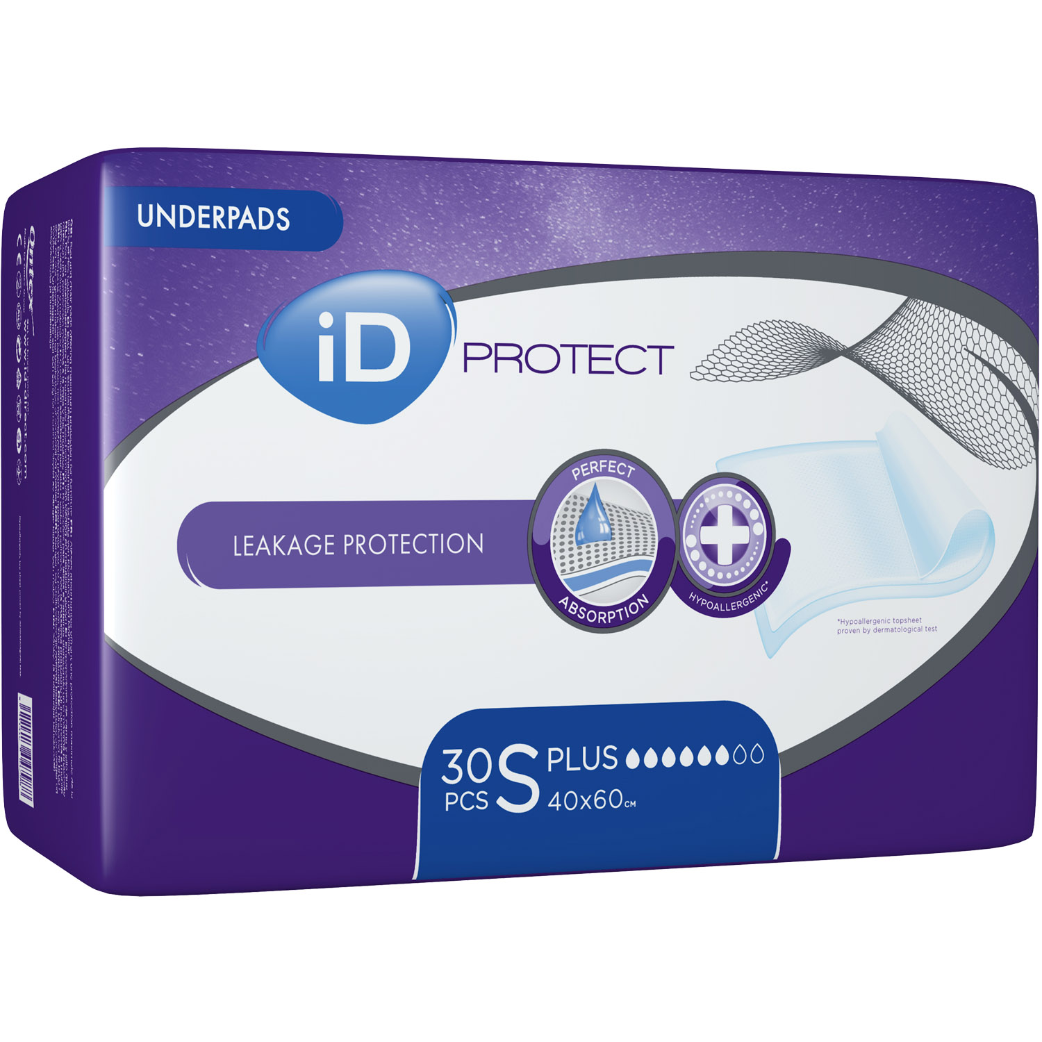 Одноразові гігієнічні пелюшки iD Protect Expert Plus, 60x40 см, 30 шт. - фото 2