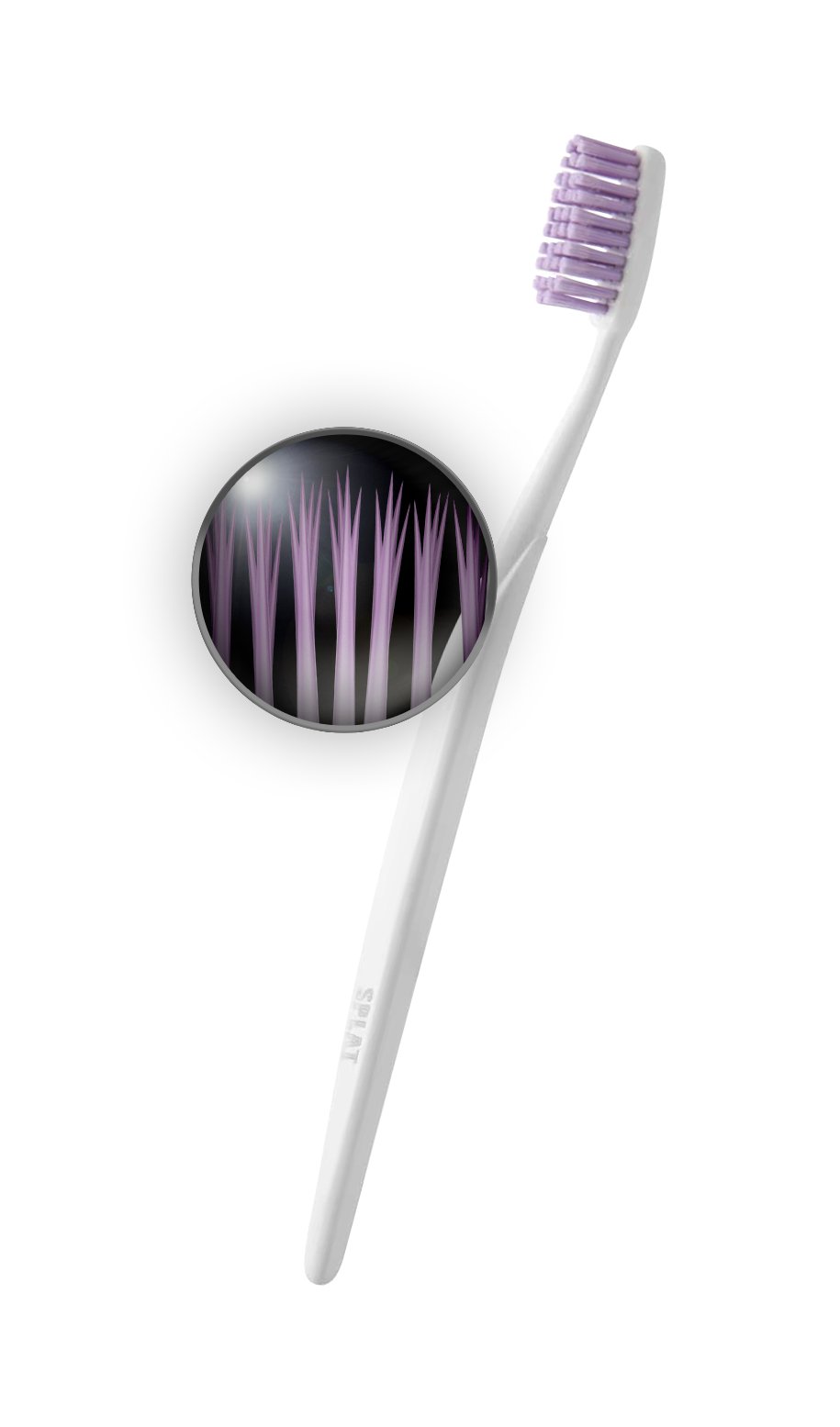 Зубна щітка Splat Professional Sensitive Medium, середня, бузковий - фото 4