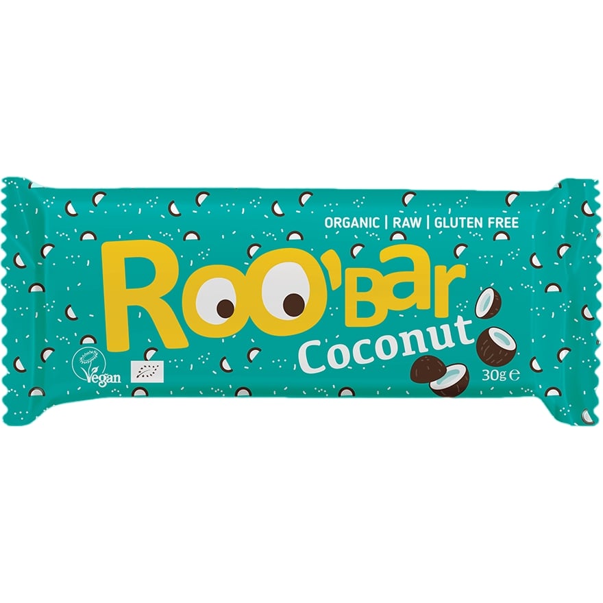 Батончик Roo'Bar з насінням чиа та кокосом 30 г - фото 1