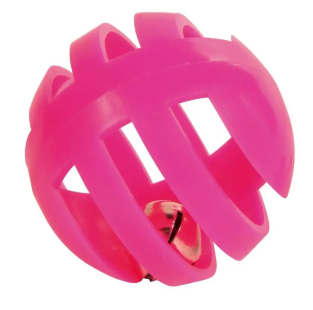 Игрушка для кошек Trixie Мяч с погремушкой, 4 см, 4 шт., в ассортименте (4521) - фото 1