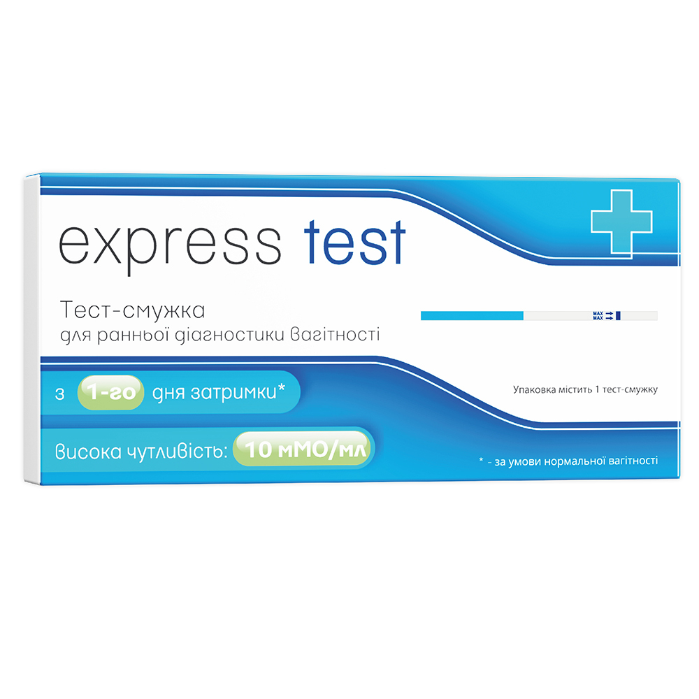 Тест-смужка Express Test для визначення вагітності (ЕТ-1 test-strip) - фото 1