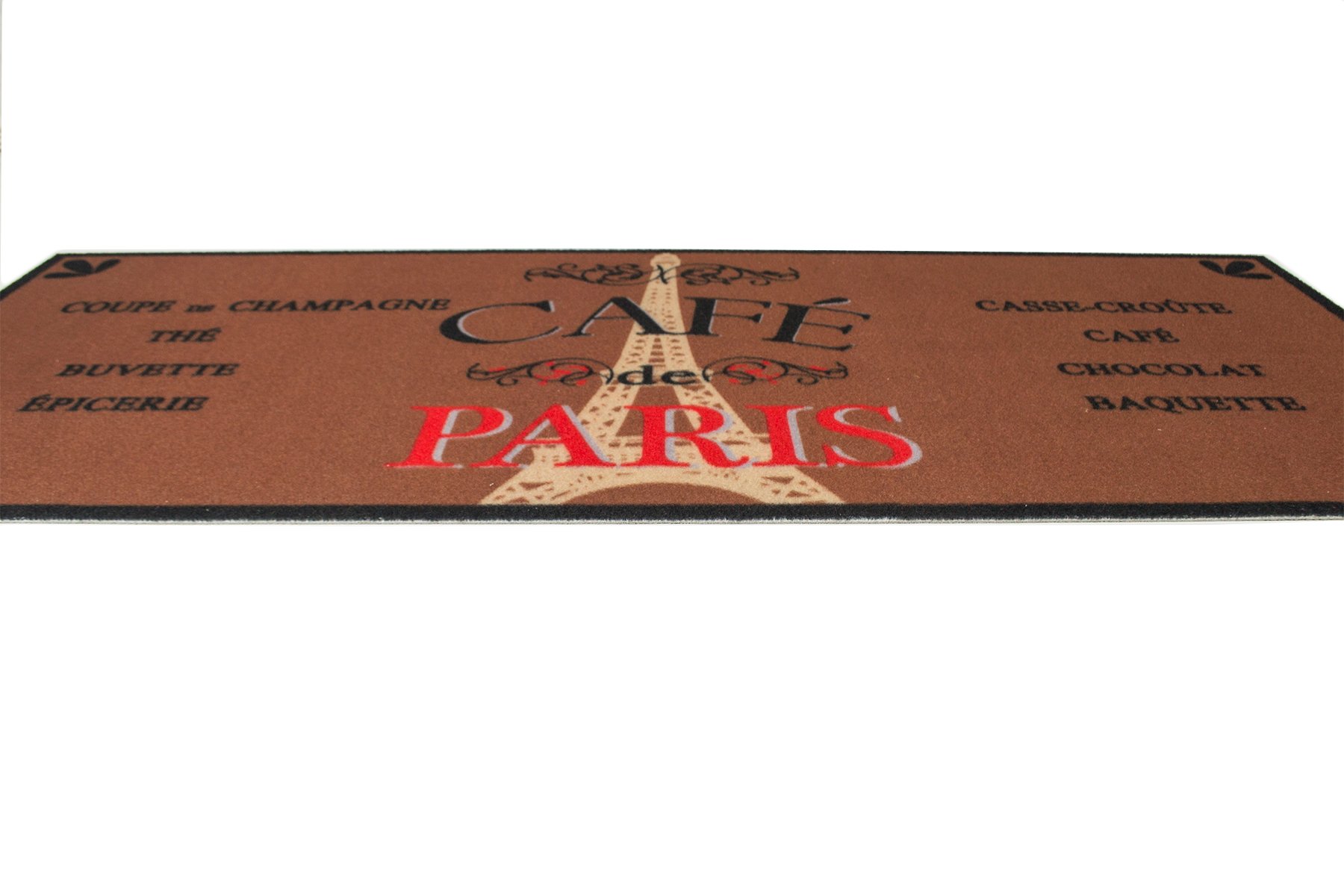 Килимок для кухні IzziHome Cooky Cafe Eiffel, 125х50 см, коричневий (2200000541901) - фото 3