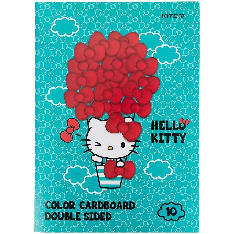 Картон цветной двухсторонний Kite Hello Kitty A4 10 листов 10 цветов (HK21-255) - фото 3