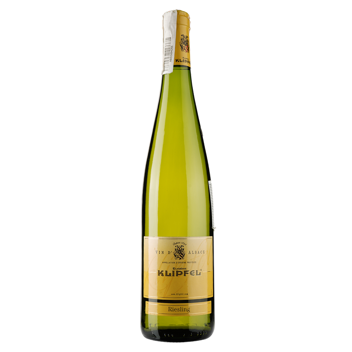 Вино Eugene Klipfel Riesling, біле, сухе, 12,5%, 0,75 л - фото 1