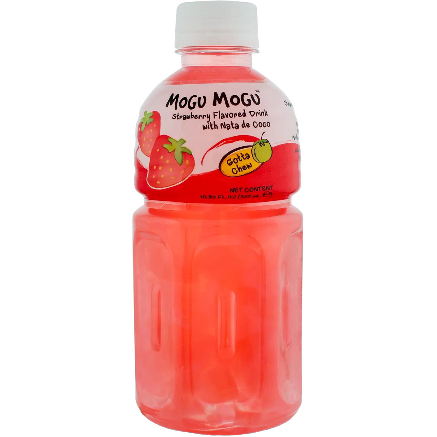 Напій MoGu MoGu зі шматочками желе Nata de Coco та смаком полуниці 320 мл - фото 1