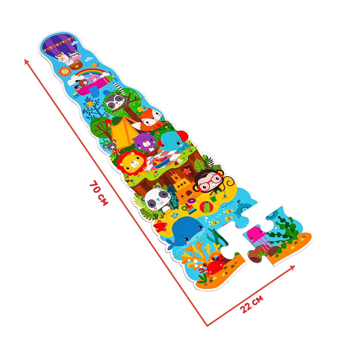 Пазлы Vladi Toys Fisher- Price Maxi Puzzle Мои веселые друзья, 14 элементов (VT1711-10) - фото 2