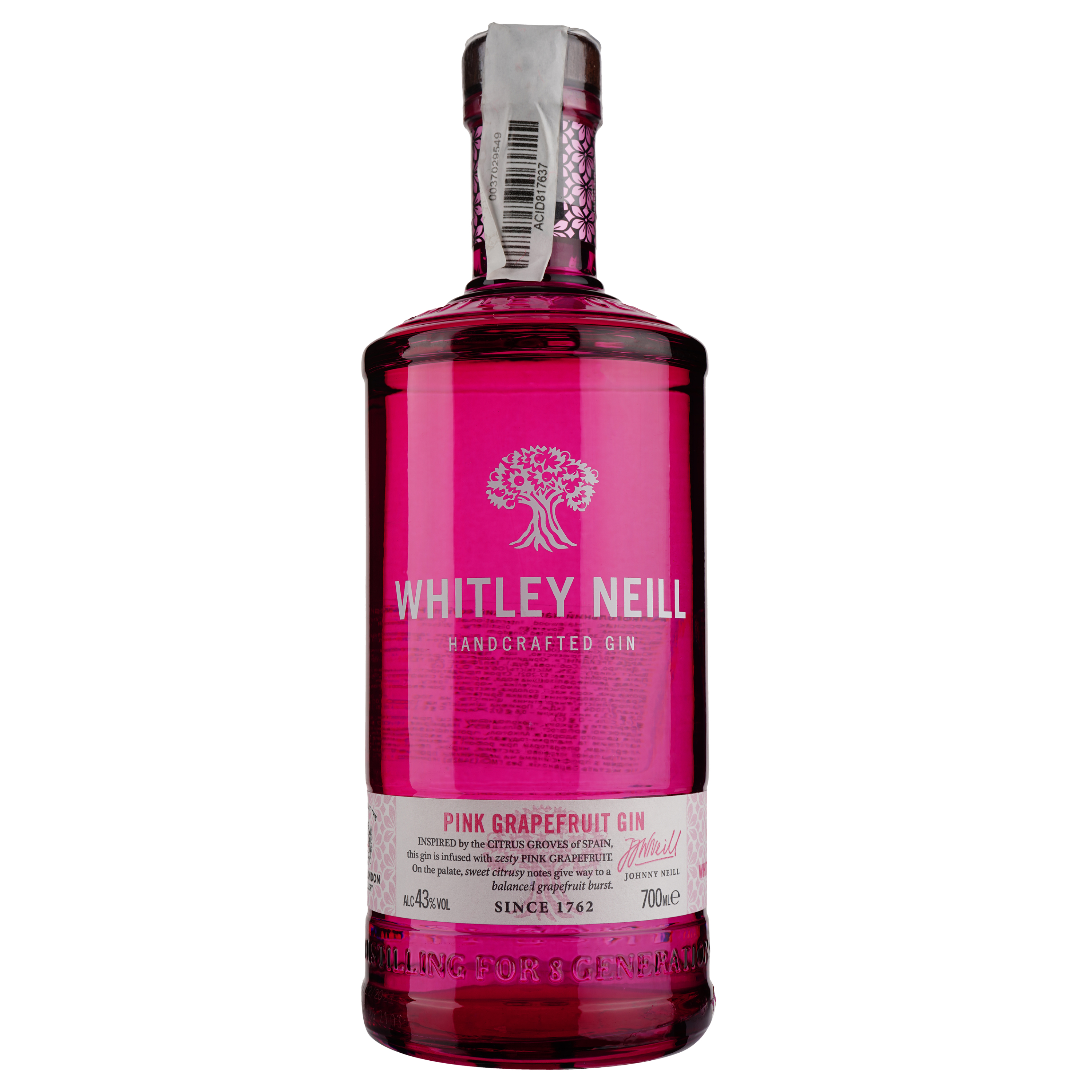 Джин Whitley Neill Pink Grapefruit, 43% 0,7 л - фото 1