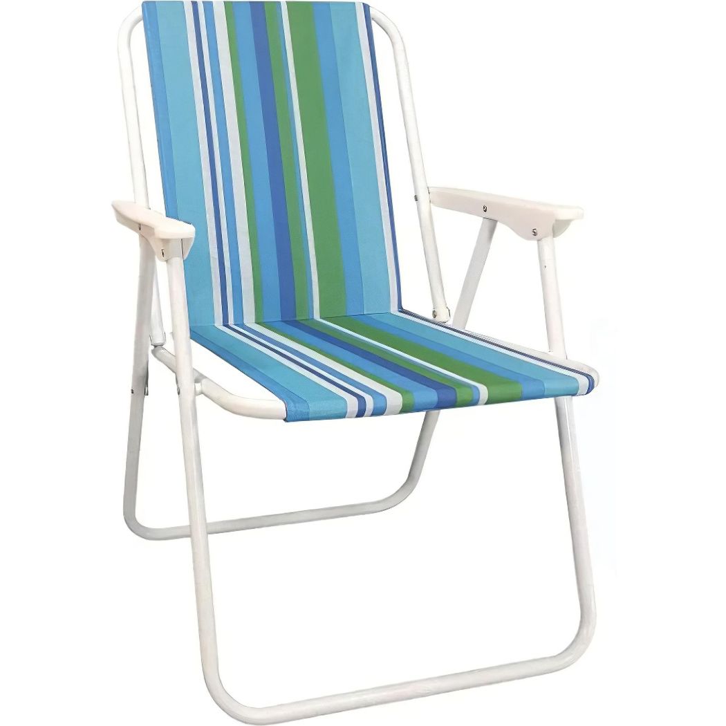 Кресло раскладное Stenson Радуга голубое 53x48x82 см (35464) - фото 1